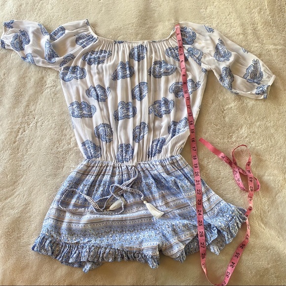 Faithfull The Brand Cabana Playsuit Sunfaded Print - Picture 7 of 9